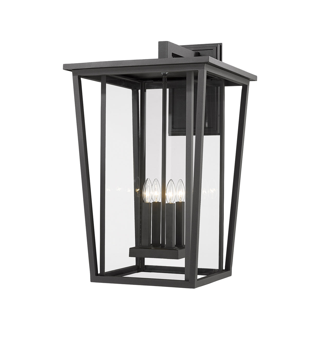 Z-Lite - 571XXL-BK - Four Light Outdoor Wall Light - Seoul - Black