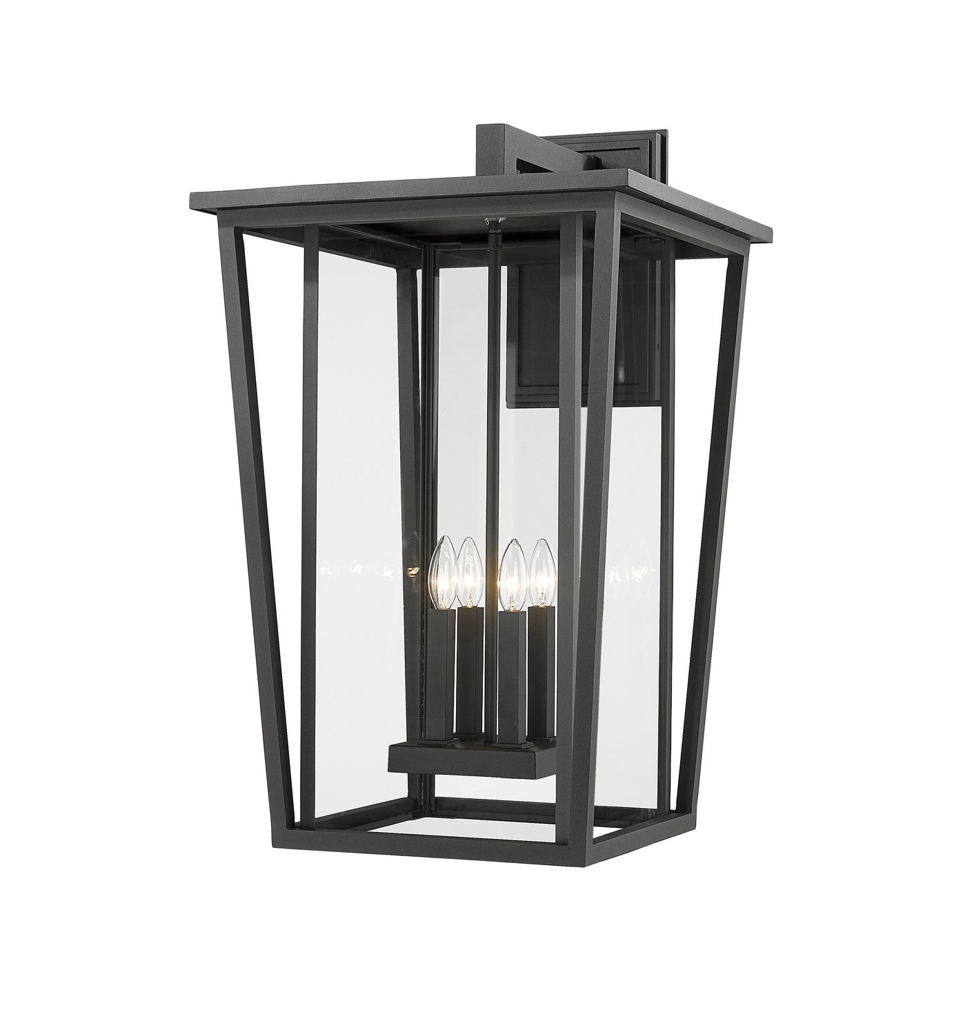 Z-Lite - 571XXL-BK - Four Light Outdoor Wall Sconce - Seoul - Black