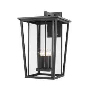 Z-Lite - 571XXL-BK - Four Light Outdoor Wall Light - Seoul - Black