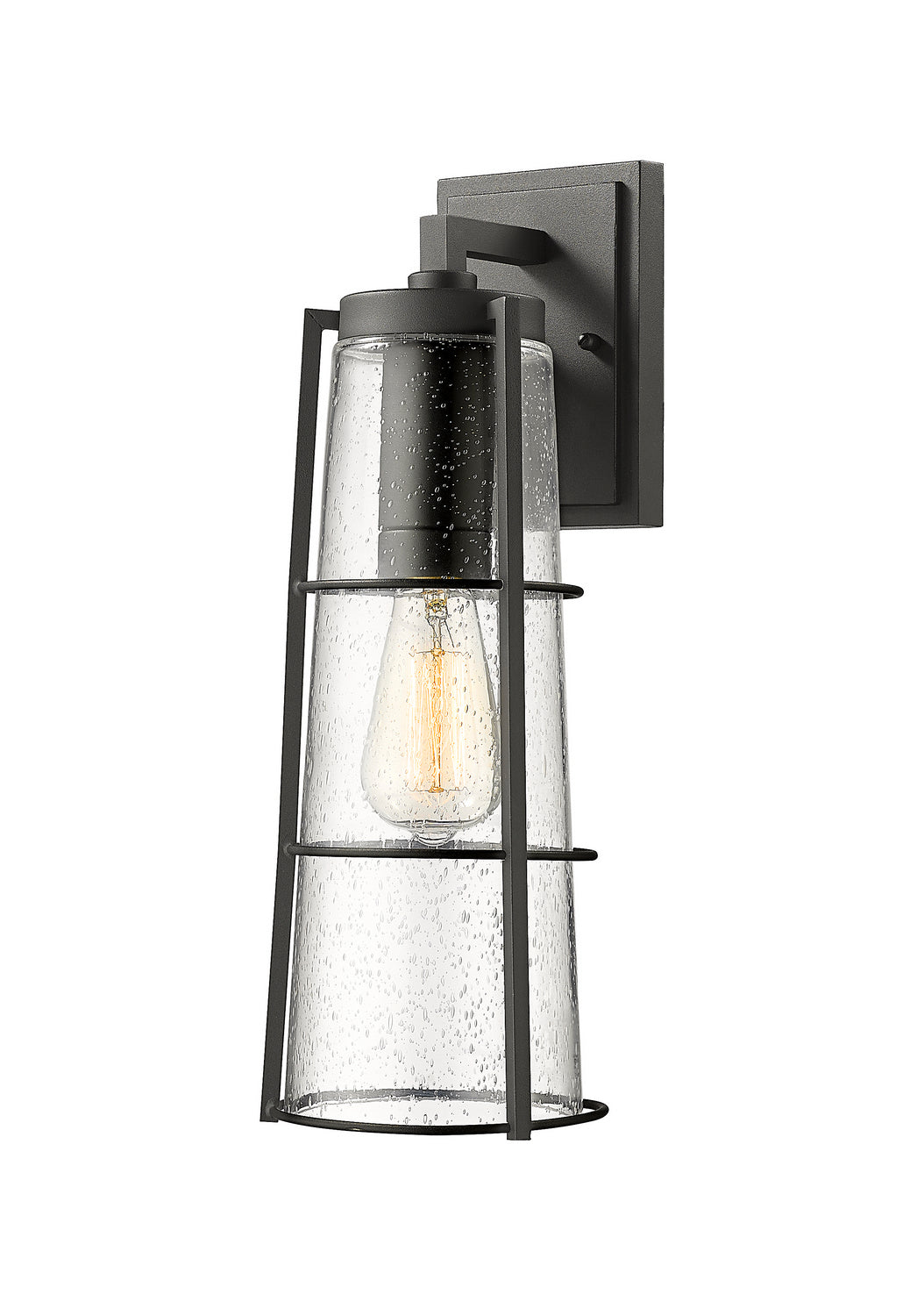 Z-Lite - 591B-BK - One Light Outdoor Wall Light - Helix - Black