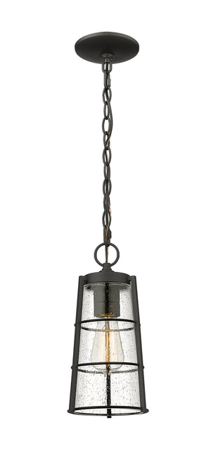 Z-Lite - 591CHM-BK - One Light Outdoor Chain Mount Ceiling Fixture - Helix - Black