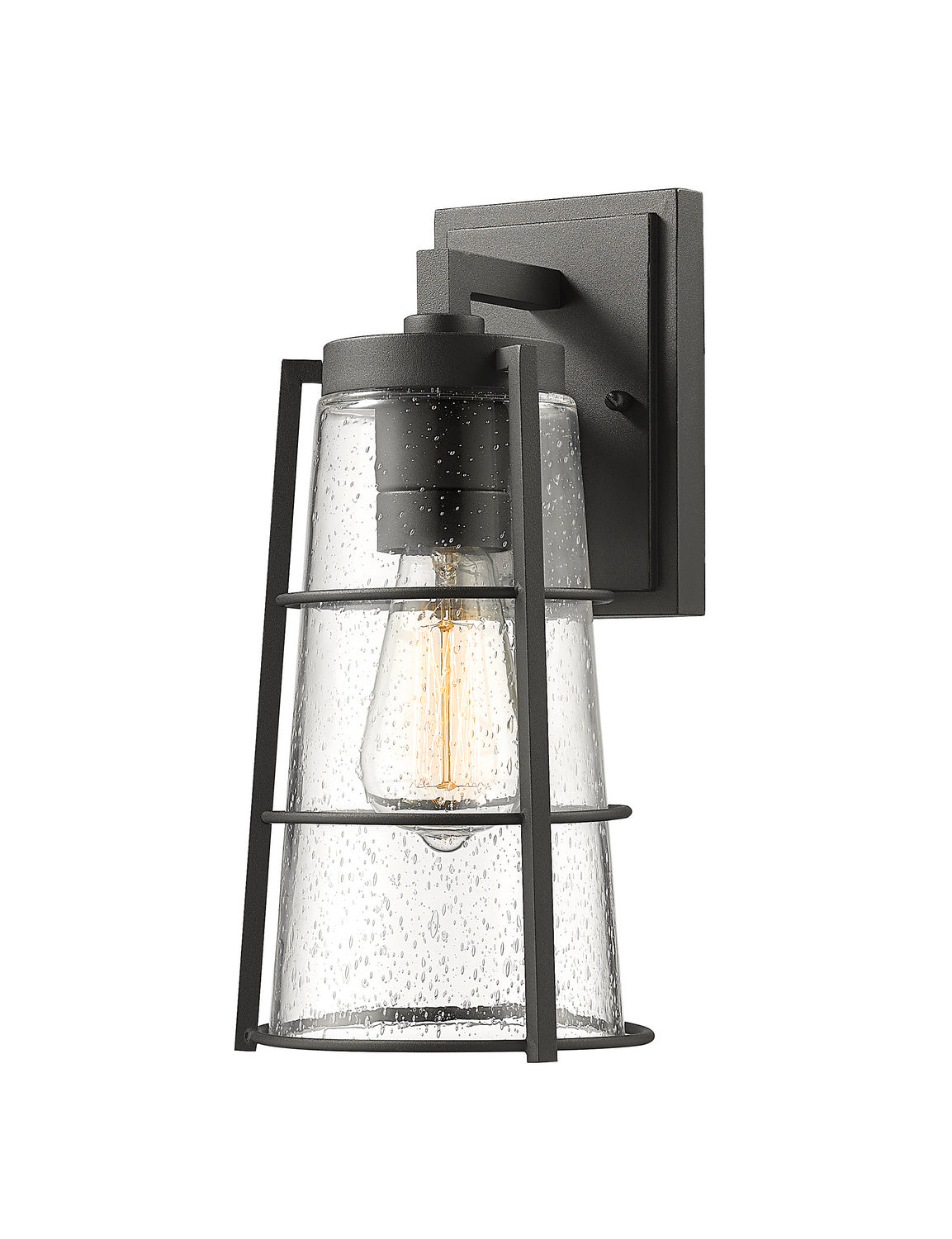 Z-Lite - 591M-BK - One Light Outdoor Wall Light - Helix - Black