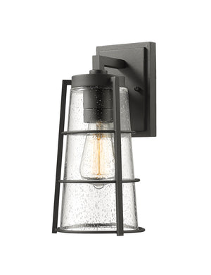 Z-Lite - 591M-BK - One Light Outdoor Wall Light - Helix - Black