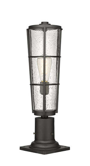 Z-Lite - 591PHB-533PM-BK - One Light Outdoor Pier Mounted Fixture - Helix - Black