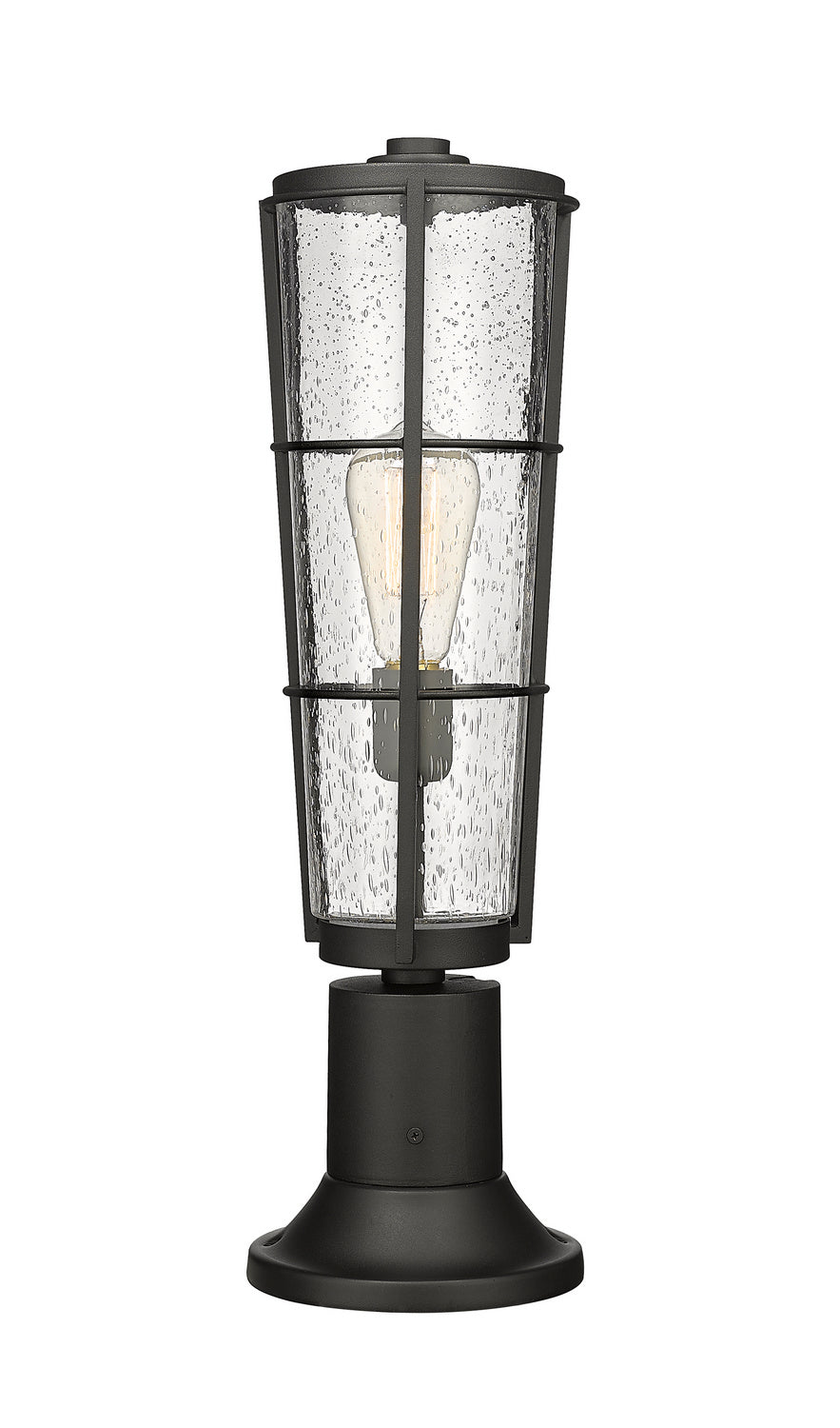 Z-Lite - 591PHB-553PM-BK - One Light Outdoor Pier Mounted Fixture - Helix - Black