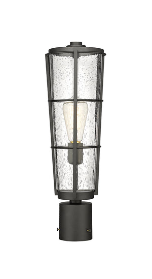 Z-Lite - 591PHB-BK - One Light Outdoor Post Mount Fixture - Helix - Black