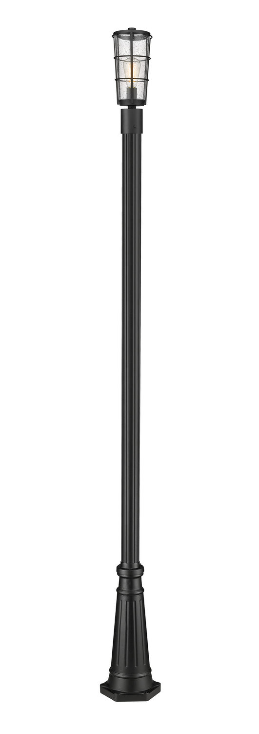 Z-Lite - 591PHM-519P-BK - One Light Outdoor Post Mounted Fixture - Helix - Black