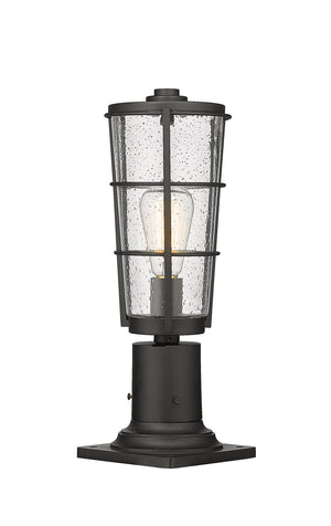 Z-Lite - 591PHM-533PM-BK - One Light Outdoor Pier Mounted Fixture - Helix - Black