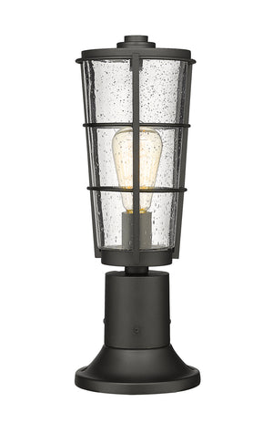 Z-Lite - 591PHM-553PM-BK - One Light Outdoor Pier Mounted Fixture - Helix - Black