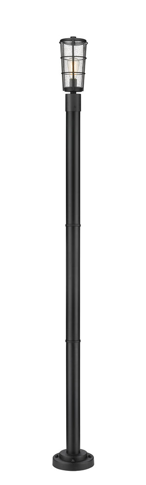 Z-Lite - 591PHM-567P-BK - One Light Outdoor Post Mounted Fixture - Helix - Black