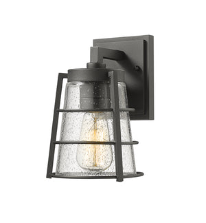 Z-Lite - 591S-BK - One Light Outdoor Wall Light - Helix - Black