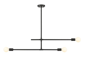 Z-Lite - 731-3MB - Three Light Chandelier - Modernist - Matte Black