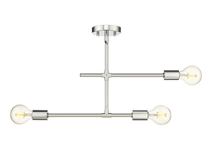 Z-Lite - 731-3SF-CH - Three Light Semi Flush Mount - Modernist - Chrome