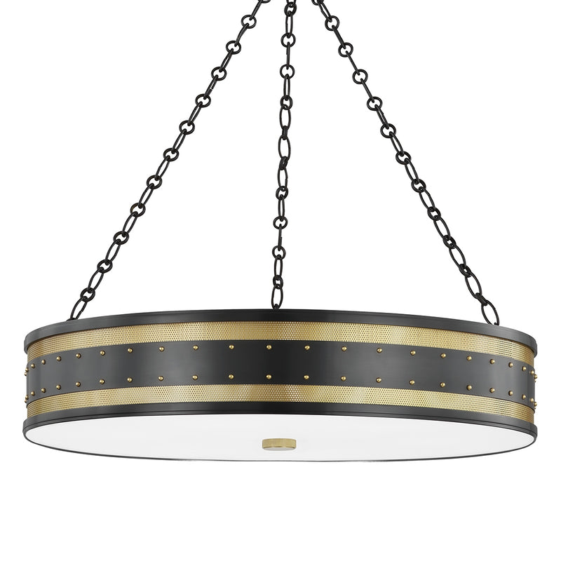 Hudson Valley - 2230-AOB - Six Light Chandelier - Gaines - Aged Old Bronze
