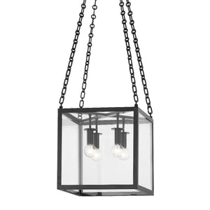 Hudson Valley - 4113-AI - Four Light Lantern - Catskill - Aged Iron