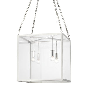 Hudson Valley - 4118-PN - Four Light Pendant - Catskill - Polished Nickel