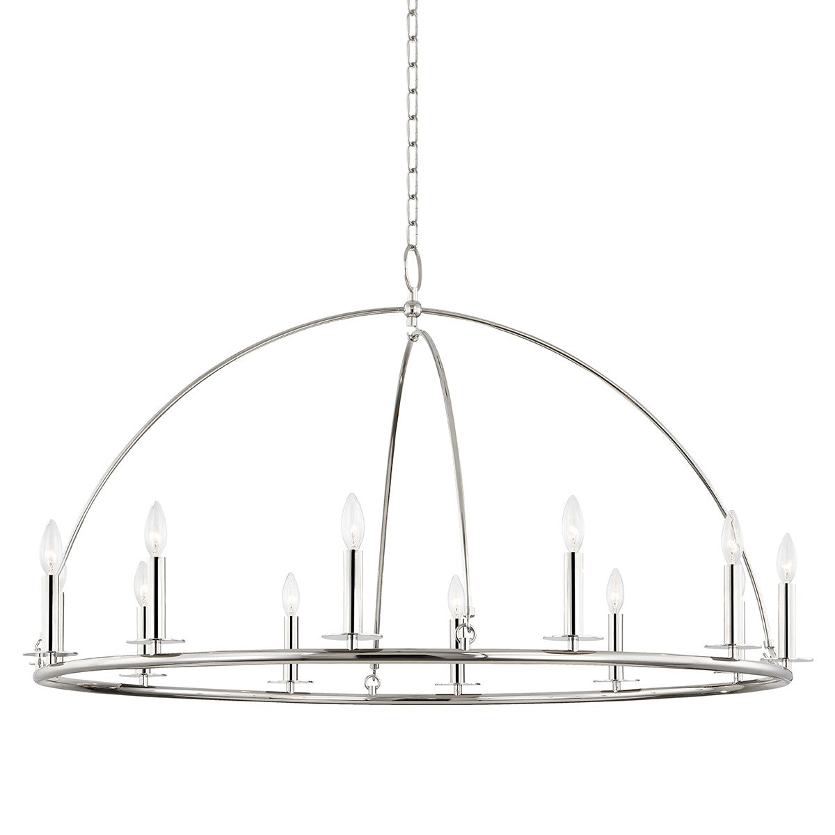 Hudson Valley - 9547-PN - 12 Light Chandelier - Howell - Polished Nickel