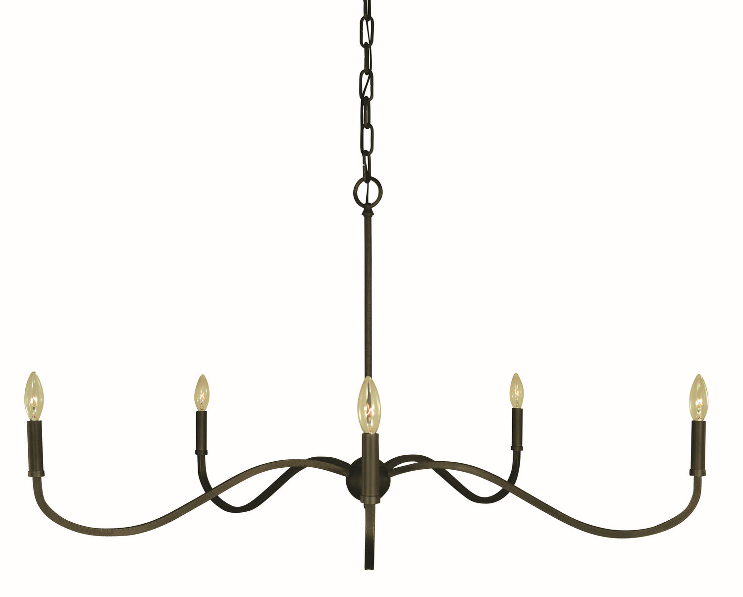 Framburg - 5647 IRON - Five Light Chandelier - Heidelberg - Iron