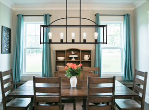 Savoy House - 1-190-5-89 - Five Light Linear Chandelier - Palladian - Matte Black