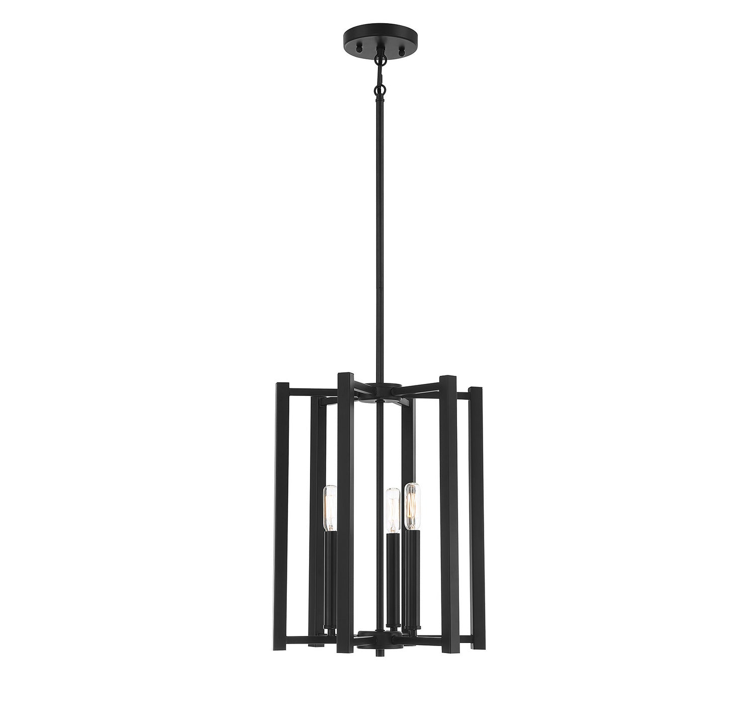 Savoy House - 3-7700-3-89 - Three Light Pendant - Benson - Matte Black