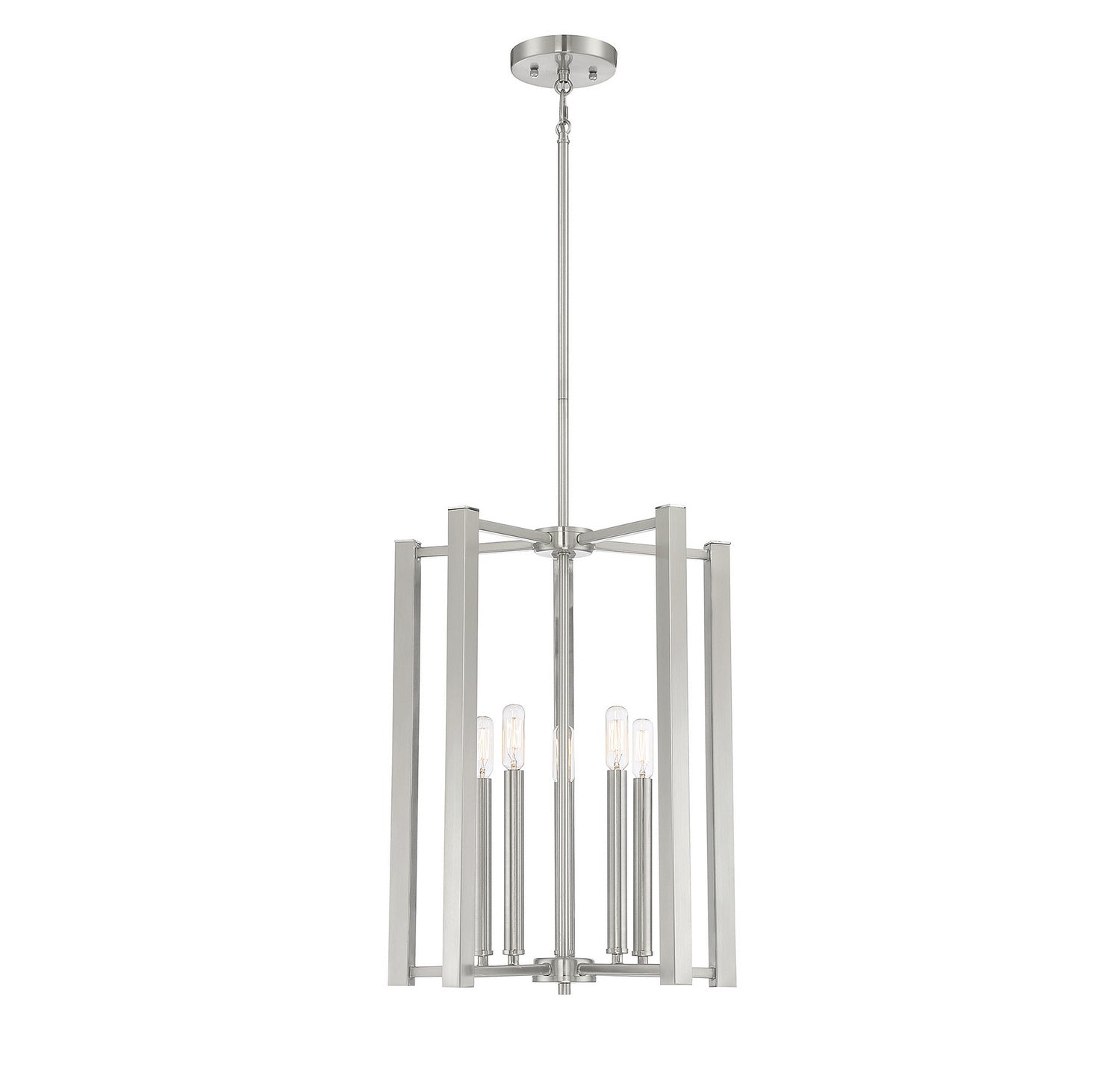 Savoy House - 3-7701-5-SN - Five Light Pendant - Benson - Satin Nickel