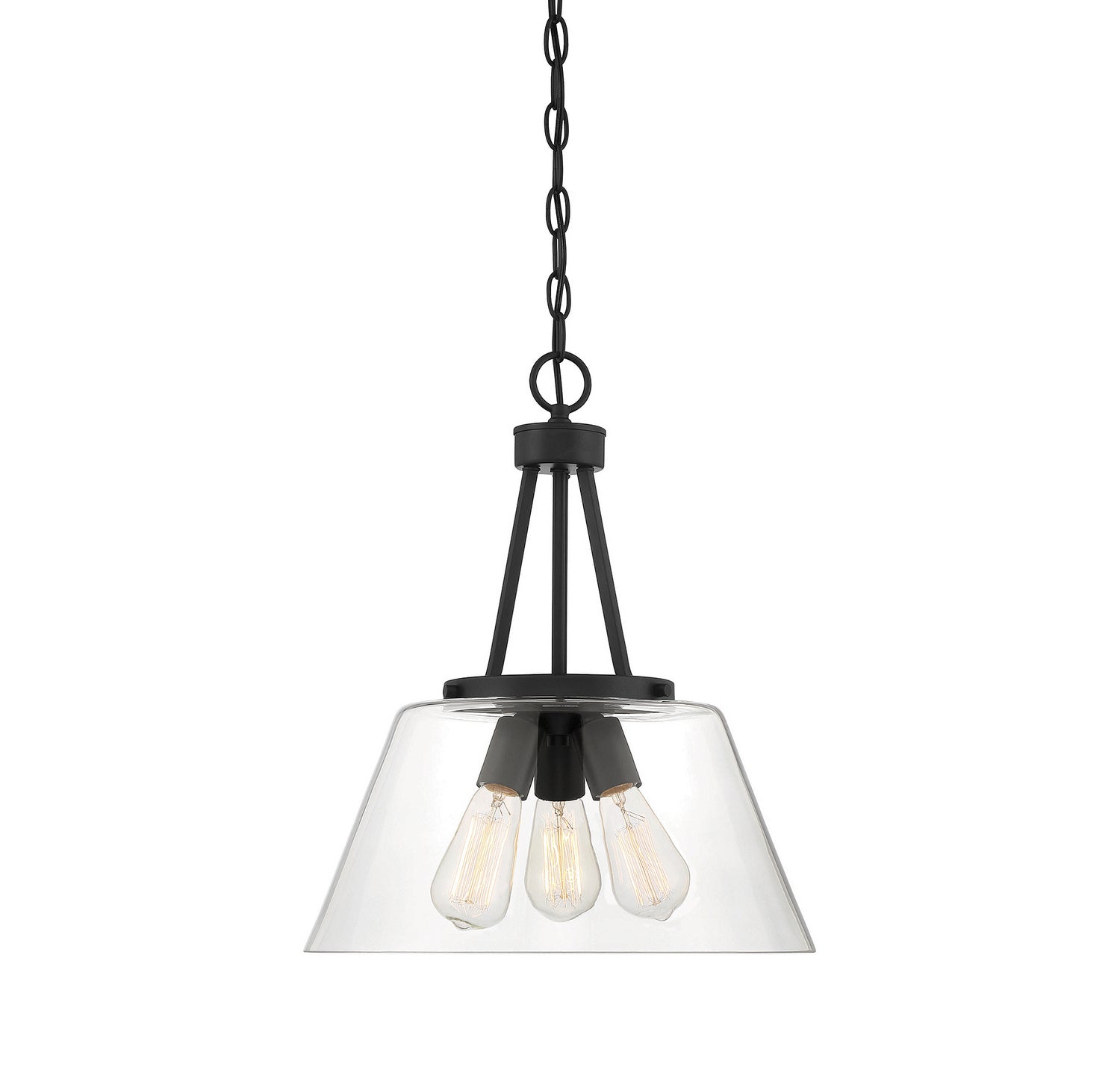 Savoy House - 7-1025-3-89 - Three Light Pendant - Calhoun - Matte Black