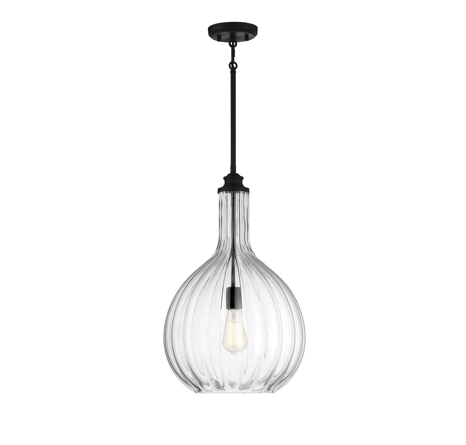 Savoy House - 7-2255-1-89 - One Light Pendant - Brandon - Matte Black