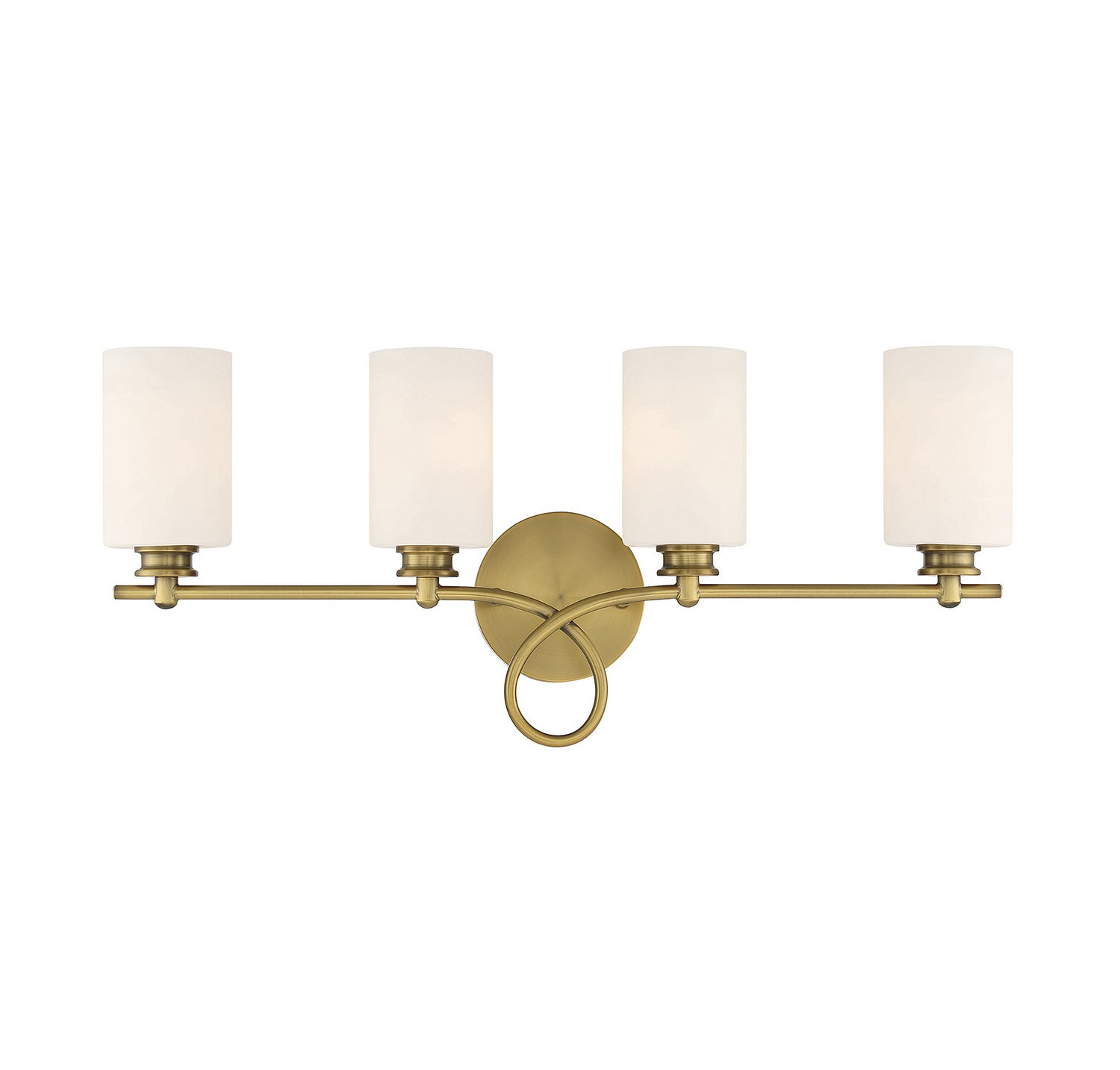 Savoy House - 8-530-4-322 - Four Light Bath Bar - Woodbury - Warm Brass