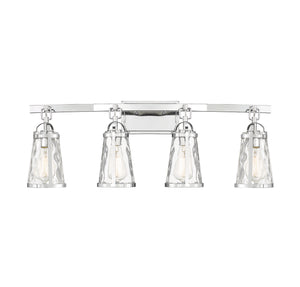 Savoy House - 8-560-4-11 - Four Light Bath Bar - Albany - Polished Chrome