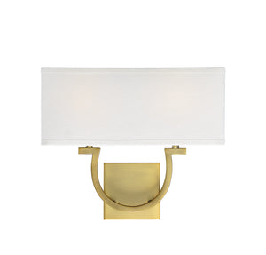 Savoy House - 9-998-2-322 - Two Light Wall Sconce - Rhodes - Warm Brass