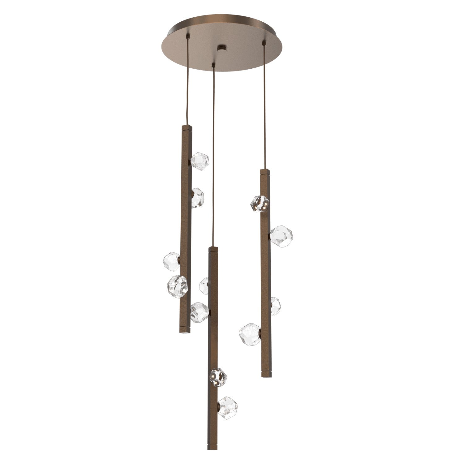 Hammerton Studio - CHB0070-03-FB-CZ-CA1-L3 - LED Pendant - Stella - Flat Bronze