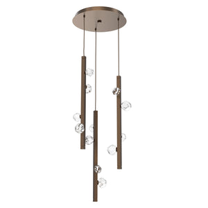 Hammerton Studio - CHB0070-03-FB-CZ-CA1-L3 - LED Pendant - Stella - Flat Bronze