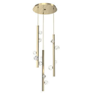 Hammerton Studio - CHB0070-03-HB-CZ-CA1-L3 - LED Pendant - Stella - Heritage Brass