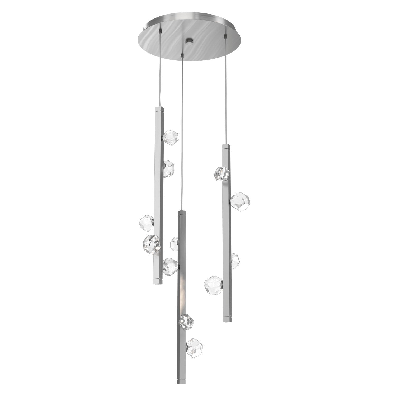 Hammerton Studio - CHB0070-03-SN-CZ-CA1-L3 - LED Pendant - Stella - Satin Nickel