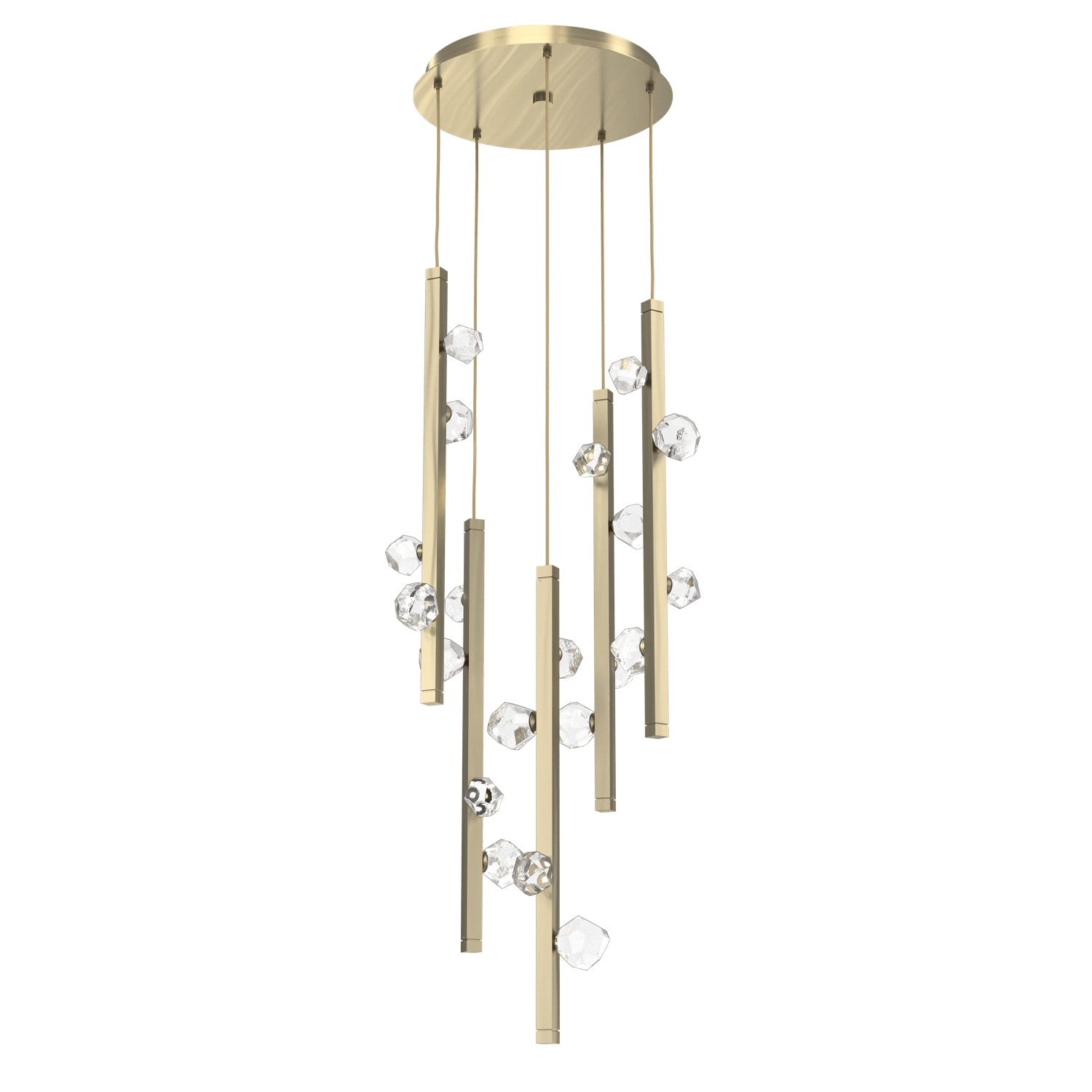 Hammerton Studio - CHB0070-05-HB-CZ-CA1-L3 - LED Pendant - Stella - Heritage Brass