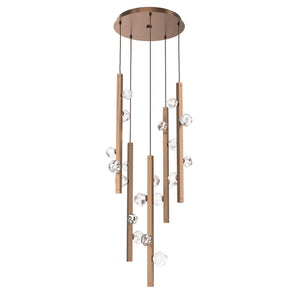 Hammerton Studio - CHB0070-05-RB-CZ-CA1-L3 - LED Pendant - Stella - Oil Rubbed Bronze