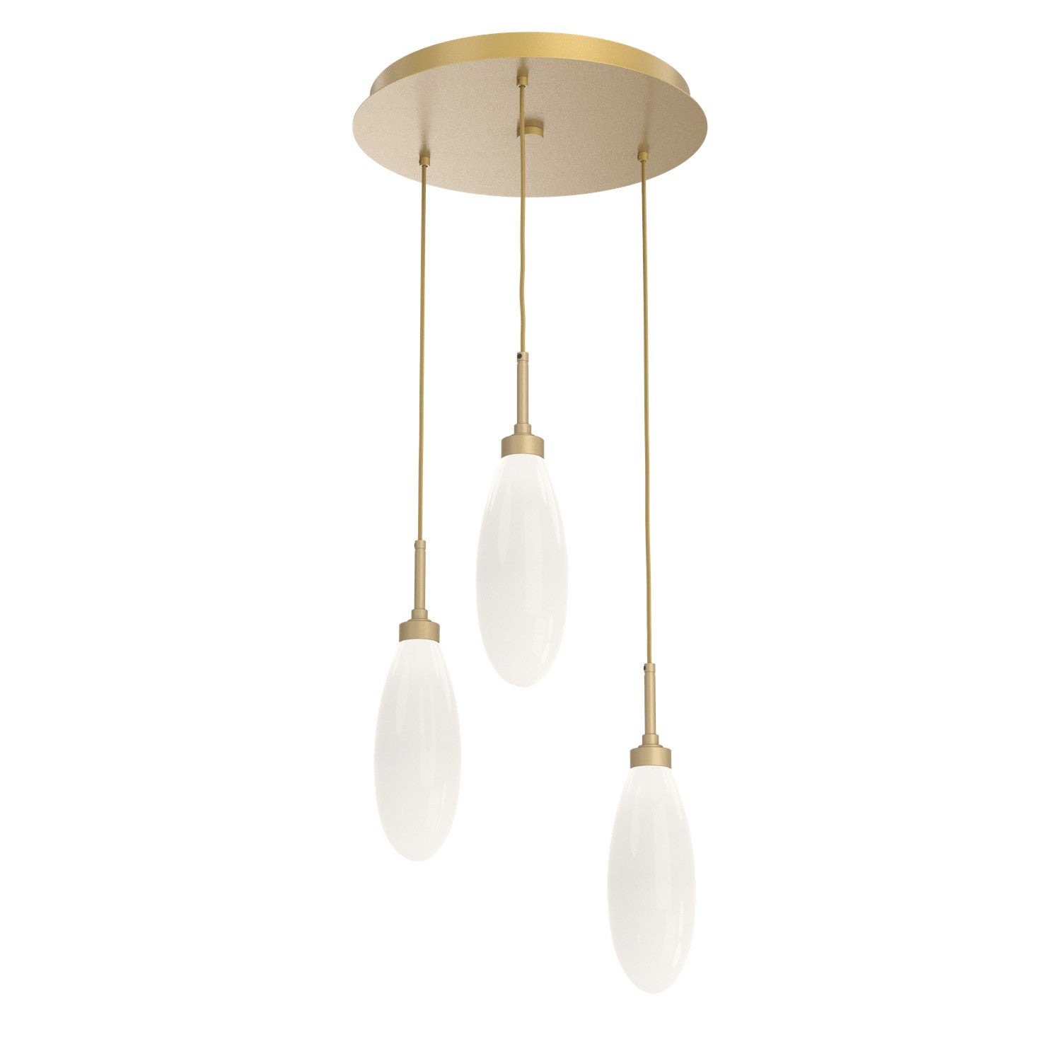 Hammerton Studio - CHB0071-03-GB-WL-C01-L3 - LED Pendant - Fiori - Gilded Brass