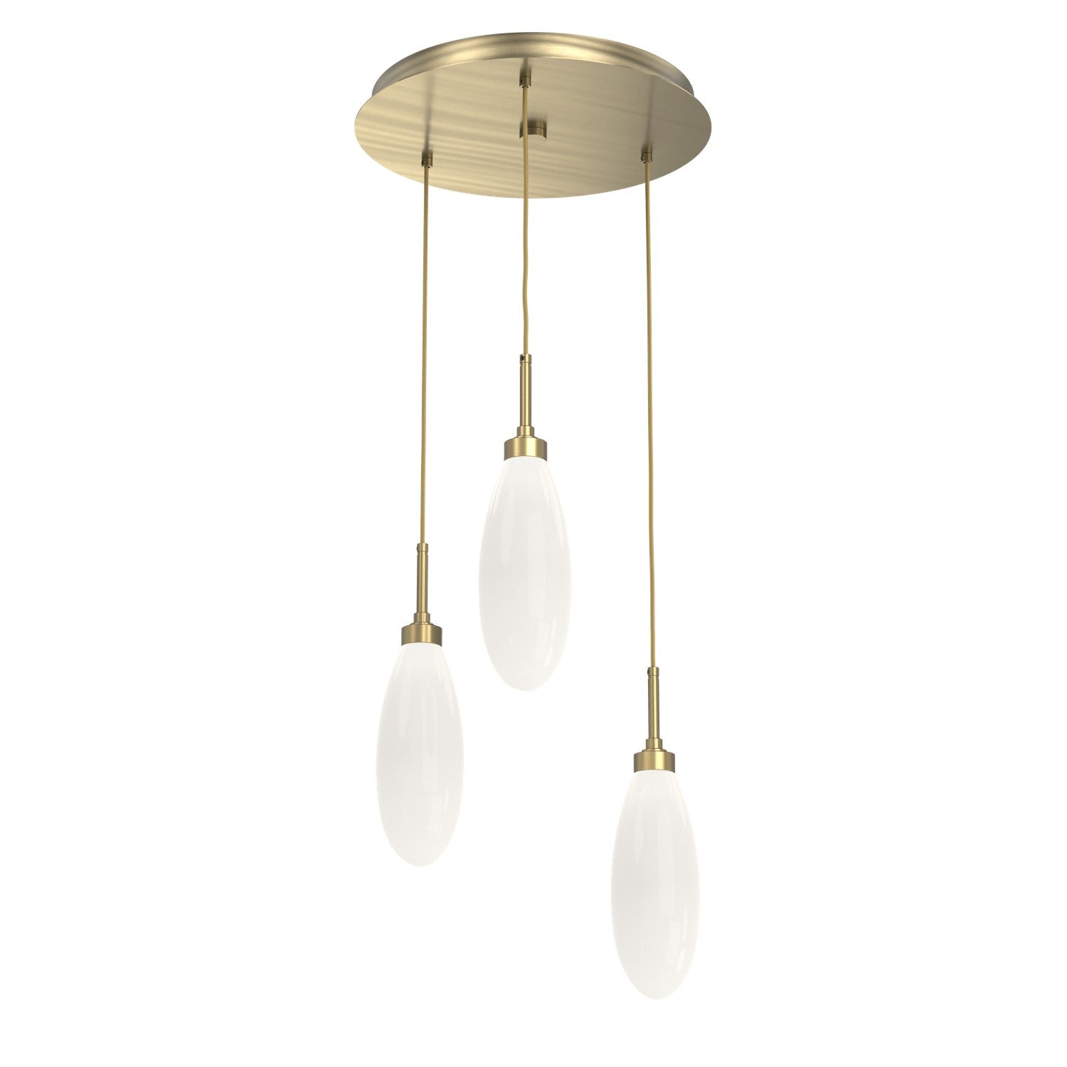 Hammerton Studio - CHB0071-03-HB-WL-C01-L3 - LED Pendant - Fiori - Heritage Brass