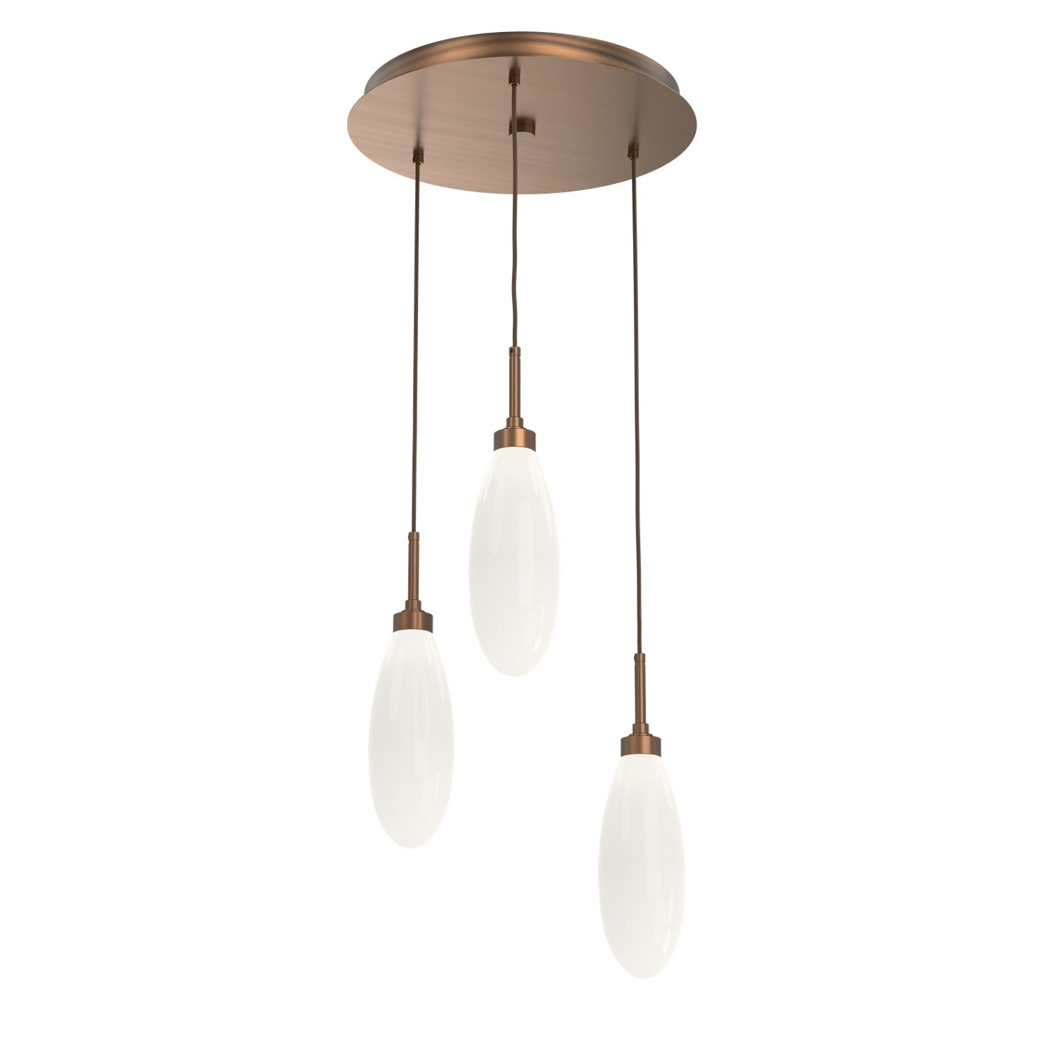 Hammerton Studio - CHB0071-03-RB-WL-C01-L3 - LED Pendant - Fiori - Oil Rubbed Bronze