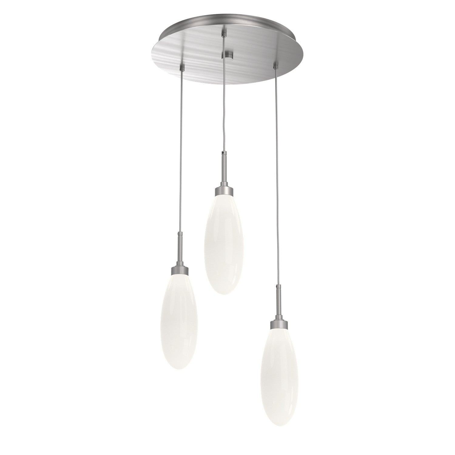 Hammerton Studio - CHB0071-03-SN-WL-C01-L3 - LED Pendant - Fiori - Satin Nickel