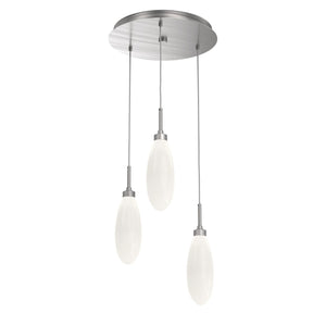 Hammerton Studio - CHB0071-03-SN-WL-C01-L3 - LED Pendant - Fiori - Satin Nickel