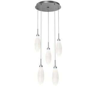 Hammerton Studio - CHB0071-05-GM-WL-C01-L3 - LED Pendant - Fiori - Gunmetal