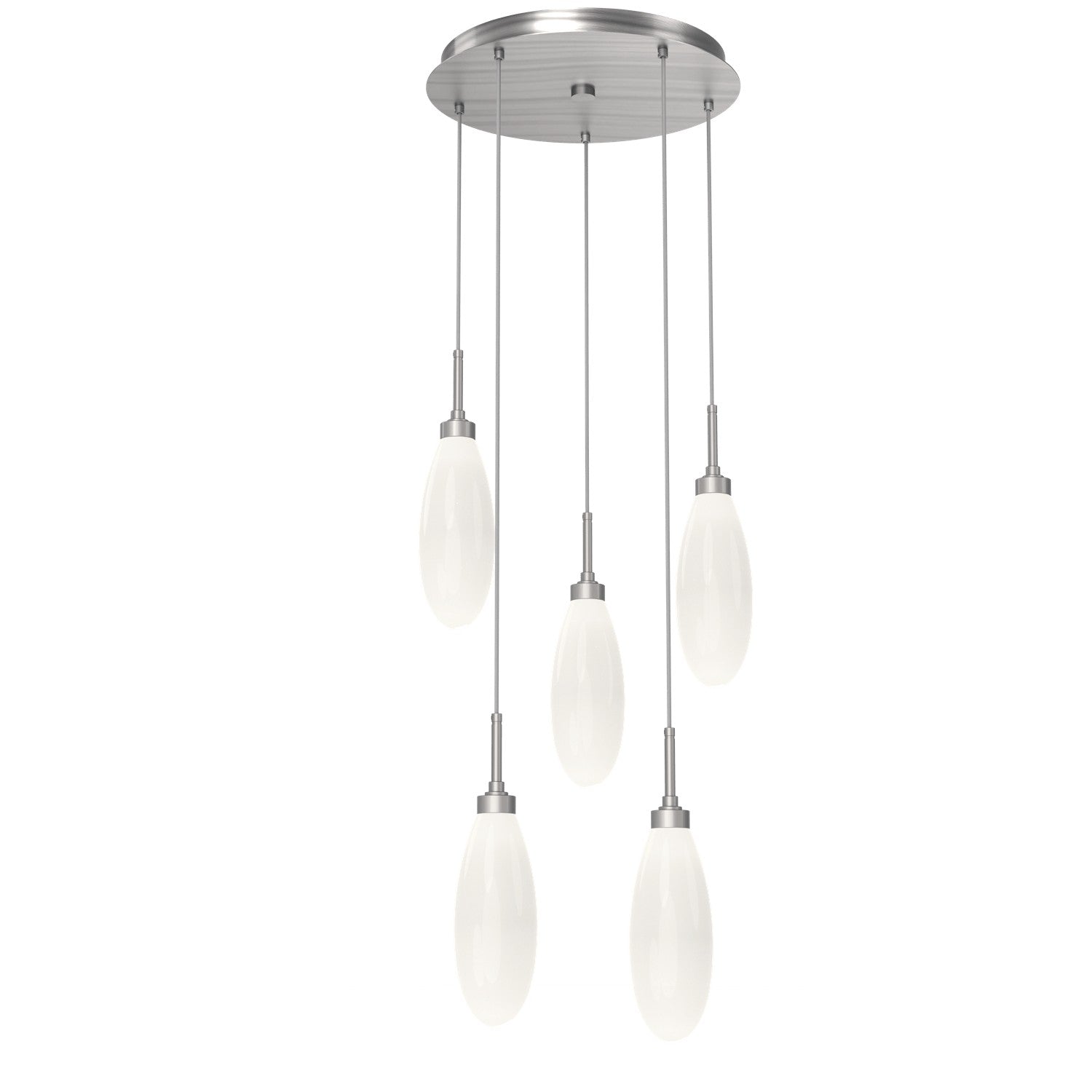 Hammerton Studio - CHB0071-05-SN-WL-C01-L3 - LED Pendant - Fiori - Satin Nickel