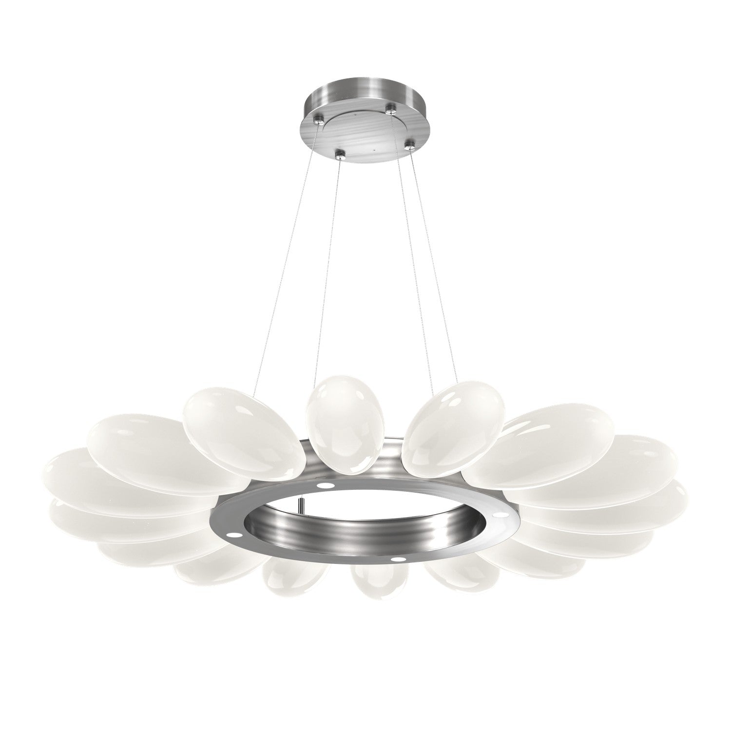 Hammerton Studio - CHB0071-39-SN-WL-CA1-L3 - LED Chandelier - Fiori - Satin Nickel