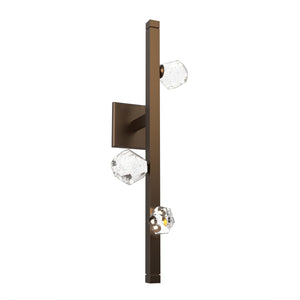 Hammerton Studio - IDB0070-24-FB-CZ-L3 - LED Wall Sconce - Stella - Flat Bronze