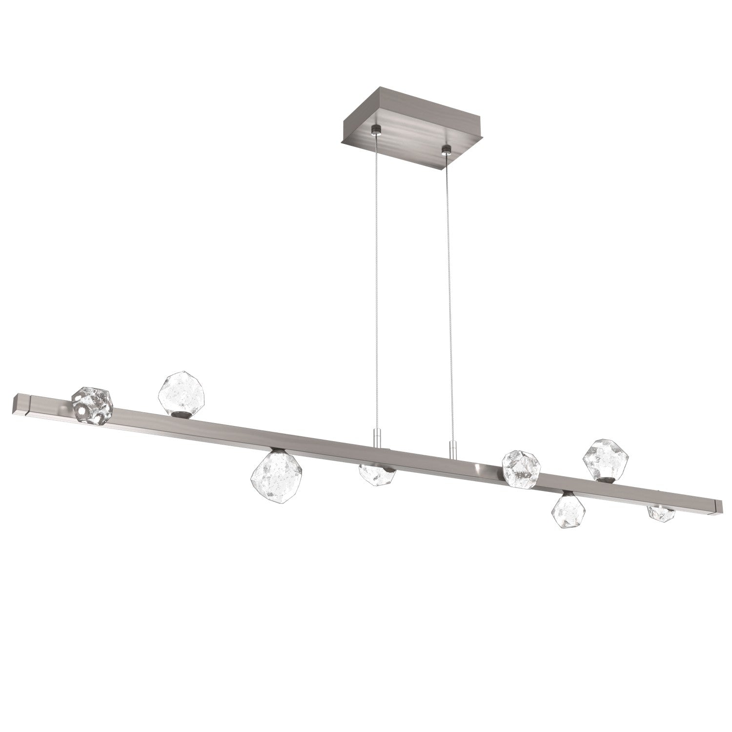 Hammerton Studio - PLB0070-54-GM-CZ-CA1-L3 - LED Linear Suspension - Stella - Gunmetal