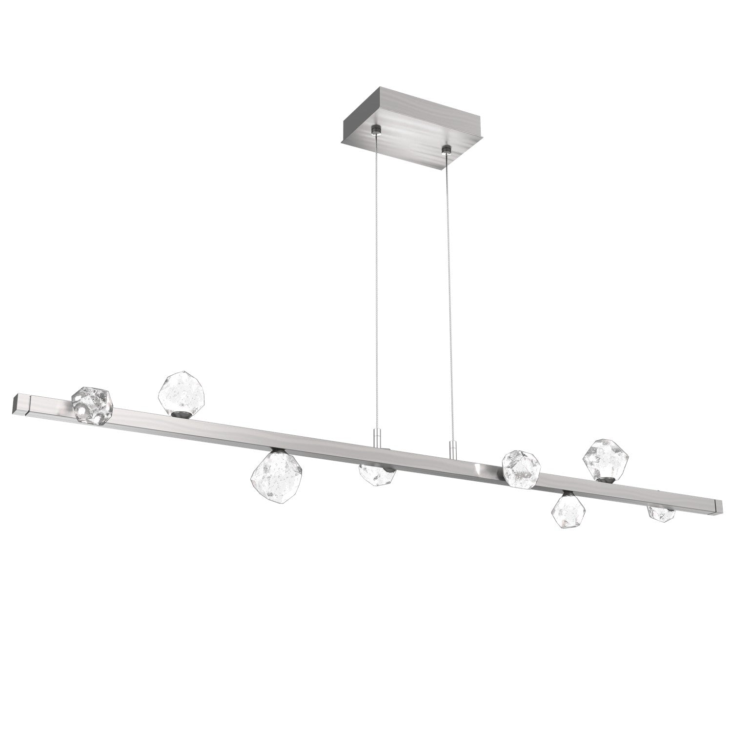 Hammerton Studio - PLB0070-54-SN-CZ-CA1-L3 - LED Linear Suspension - Stella - Satin Nickel