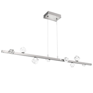 Hammerton Studio - PLB0070-54-SN-CZ-CA1-L3 - LED Linear Suspension - Stella - Satin Nickel