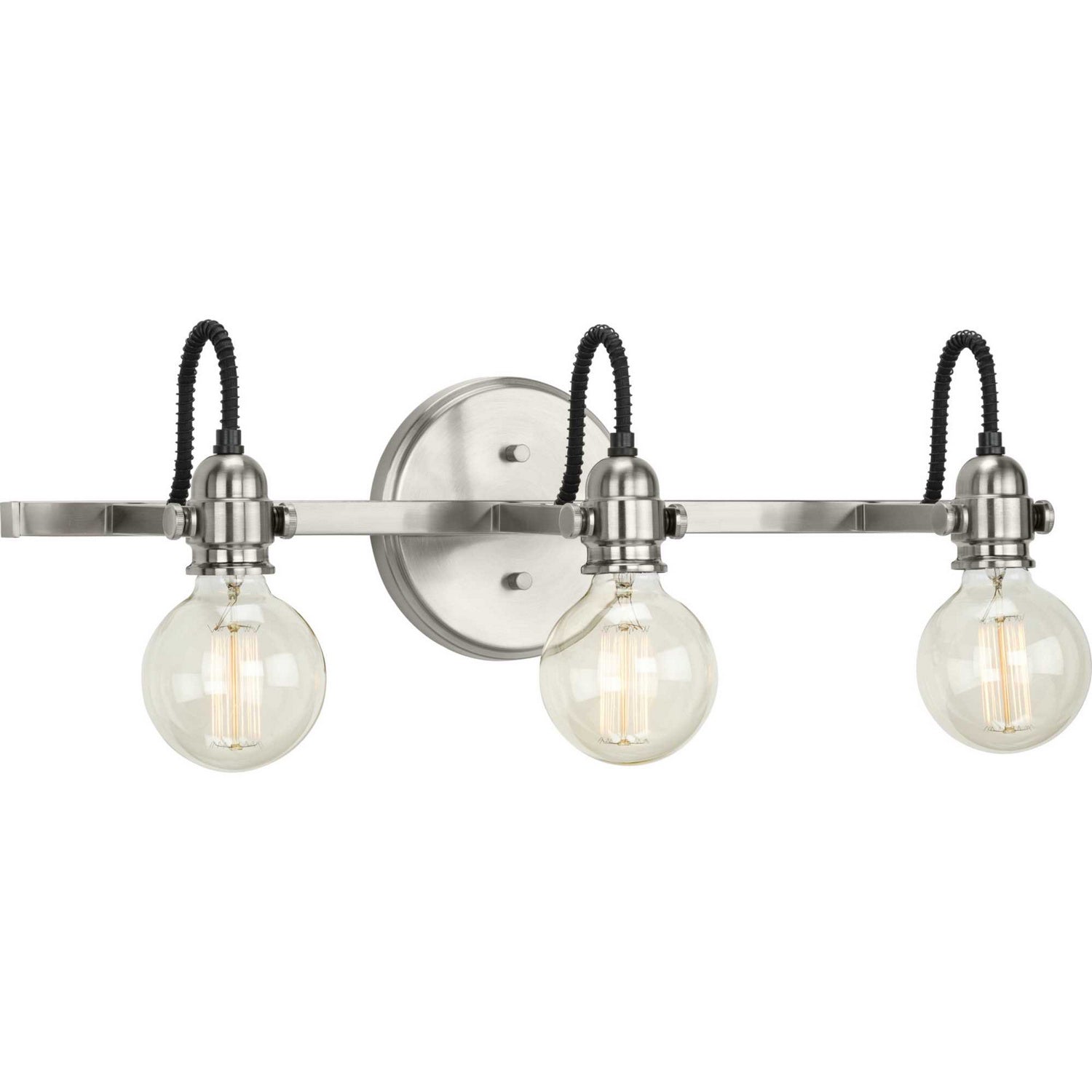 Progress Lighting - P300191-009 - Three Light Bath Bracket - Axle - Brushed Nickel