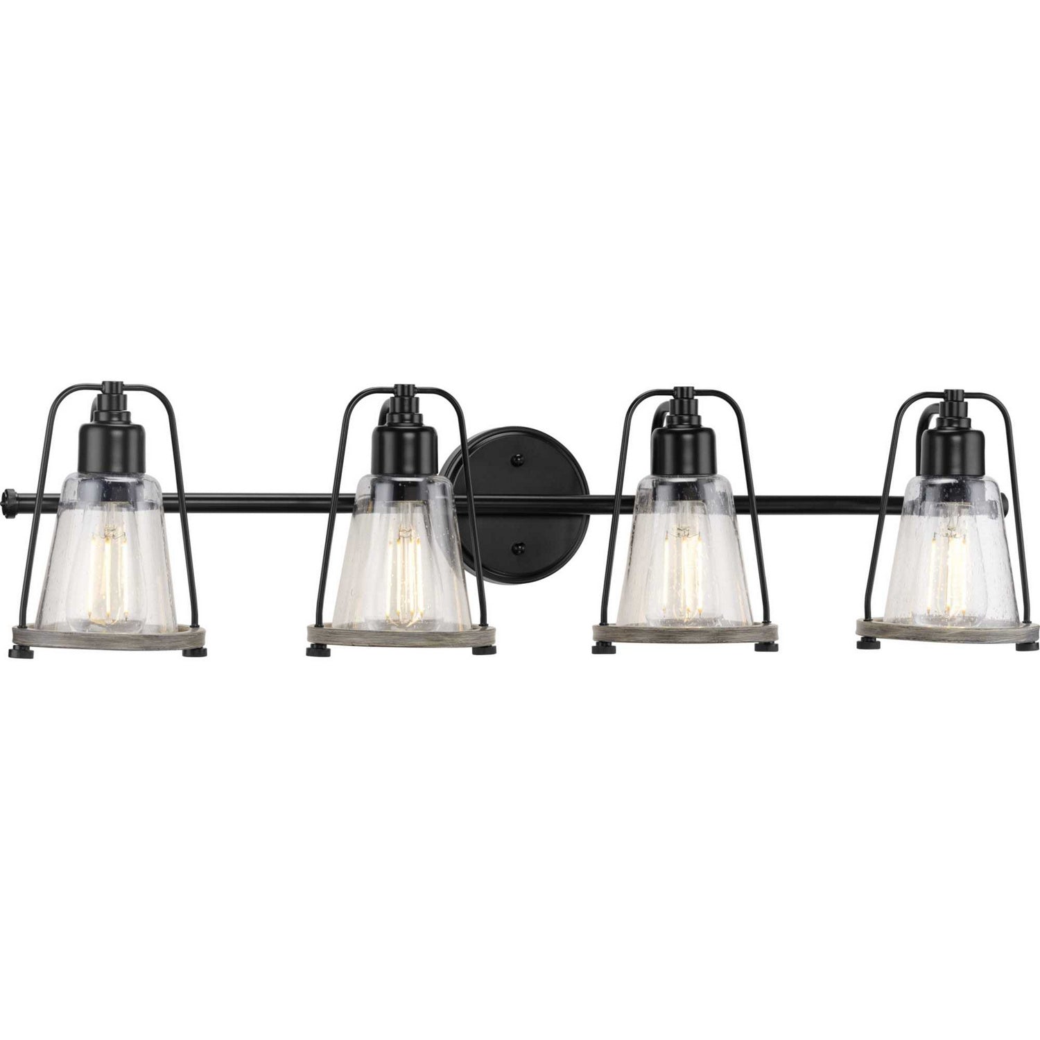 Progress Lighting - P300298-031 - Four Light Bath Bracket - Conway - Matte Black